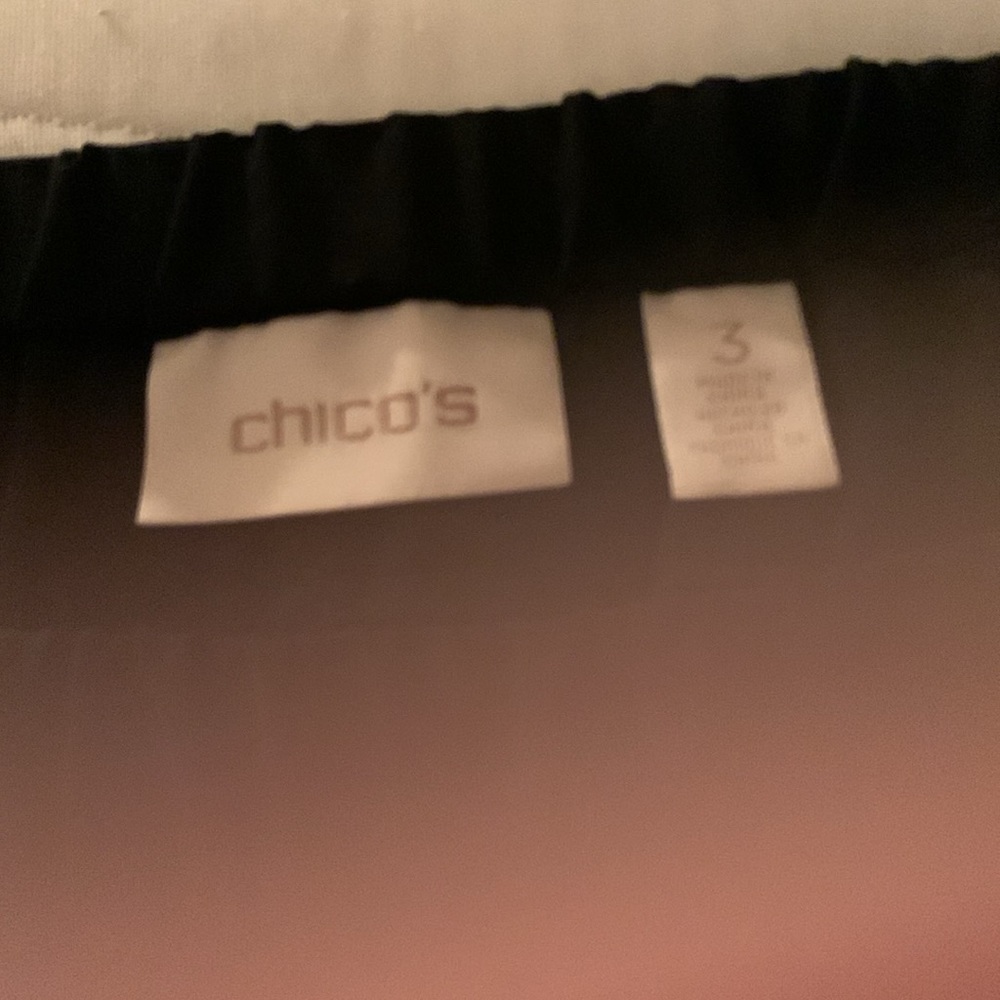 Chico’s Black Adjustable Pants - Size 3 - Picture 2 of 4